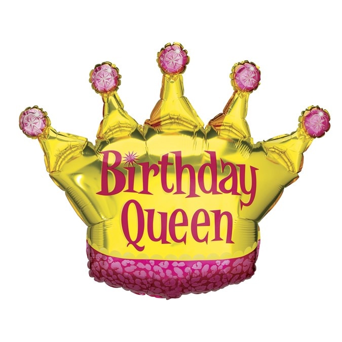 Balon folie Coroana Little Queen / Micuta Regina 91 cm