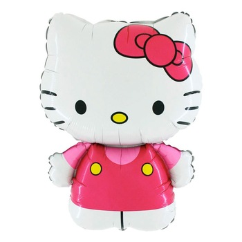 Balon folie supershape Hello Kitty roz 90 cm Balon folie supershape Hello Kitty roz 90 cm
