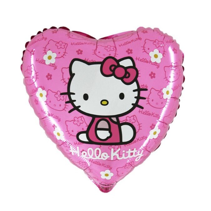 Balon folie inima Hello Kitty 46 cm