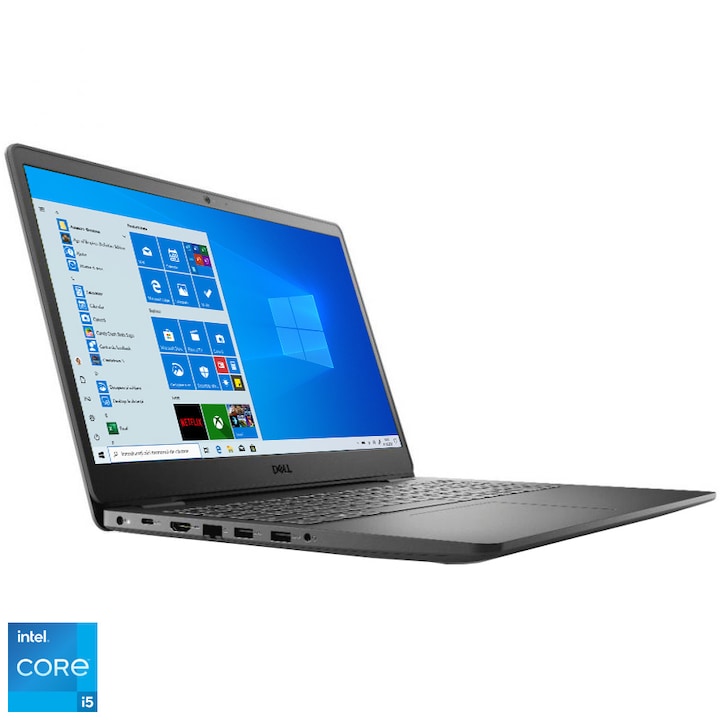 Лаптоп Dell Vostro 3500, Intel® Core™ i5-1135G7, 15.6", RAM 4GB, HDD 1TB, Intel® Iris® Xᵉ Graphics, Windows 10 Pro, Black