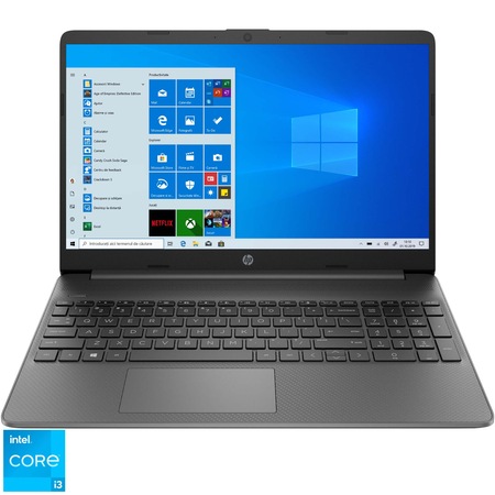 Laptop HP 15s-fq2020nq cu procesor Intel® Core™ i3-1115G4 pana la 4.10 GHz, 15.6", Full HD, 8GB, 256GB SSD, Intel® UHD Graphics, Windows 10 Home S, Grey