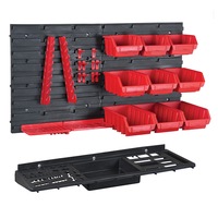 organizator de perete 650 x 400 x 150 mm cu suporturi multifunctionale pentru suruburi piulite cuie cabluri si alte accesorii imagen 41_0_
0