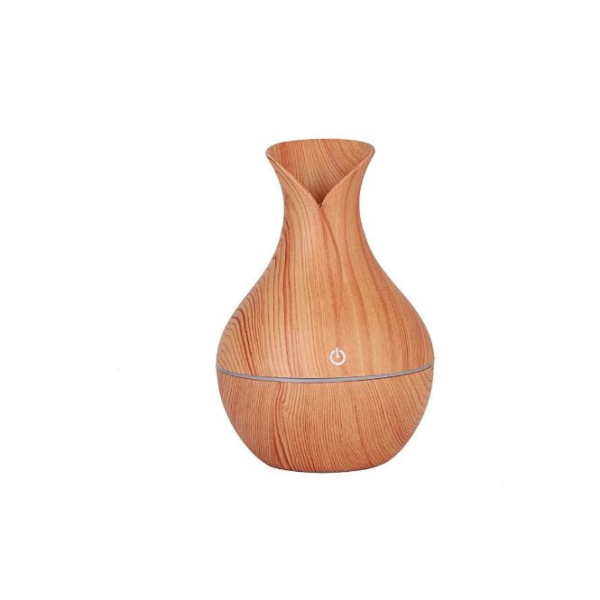 Umidificator Ultrasonic Uleiuri Aromaterapie, Schimbari de Culoare LED, Stejar Deschis
