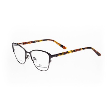 Rame ochelari, Terra Pro, dama, acetat si metal inoxidabil, negru si maro, AT 206 c2 Rame ochelari, Terra Pro, dama, acetat si metal inoxidabil, negru si maro, AT 206 c2