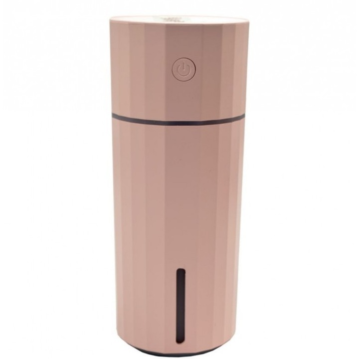 GREATON® párásító aromaterápiával, ideális otthonra és autóra, 200 ml, rózsaszín