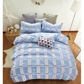 Lenjerie de pat dublu bumbac satinat, set 4 piese - LSM51 Lenjerie de pat dublu bumbac satinat, set 4 piese - LSM51