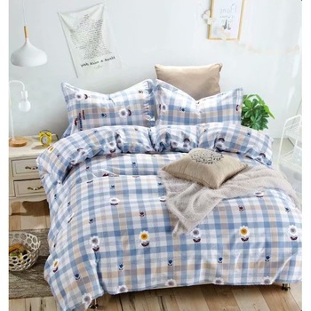 Lenjerie de pat dublu bumbac satinat, set 4 piese - LSM52 Lenjerie de pat dublu bumbac satinat, set 4 piese - LSM52