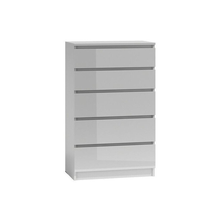 Dulap Drohmo M5, 5 sertare, 120x77x40, alb