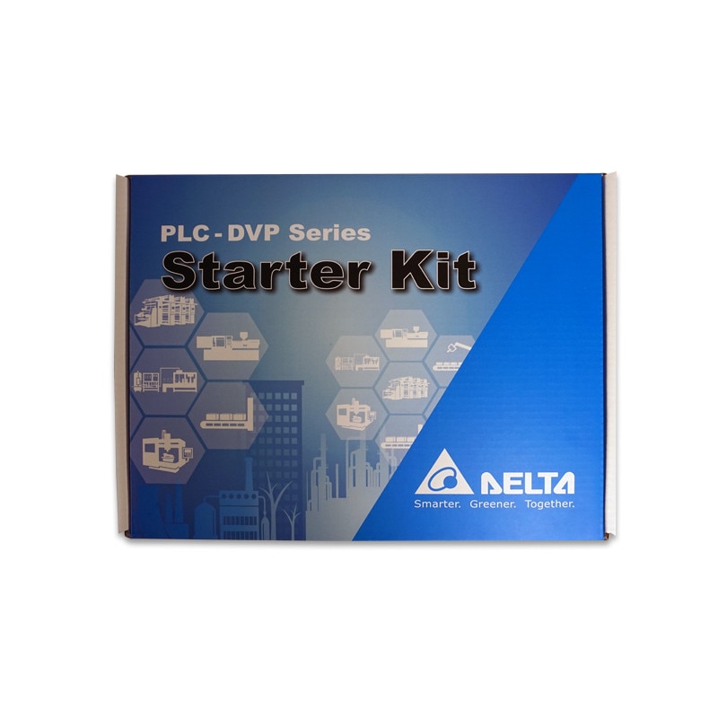 Kit incepatori, PLC DVP-14SS11R2, HMI DOP-107BV fara comunicatie ethernet si accesorii