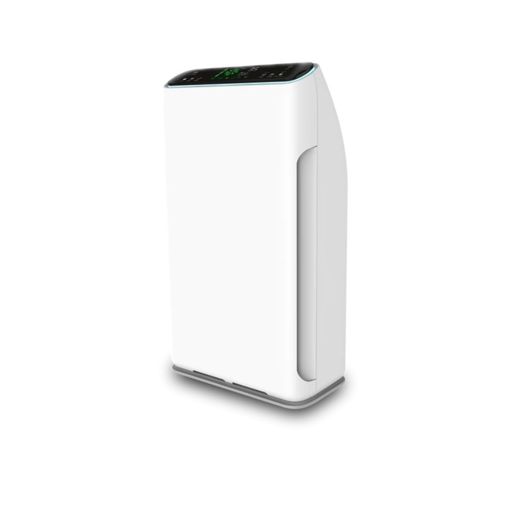 Пречиствател на въздух SAFECARE, UVC функция, 80W, Множество филтри, Отрицателна йонизация, Дистанционно управление, Бял
