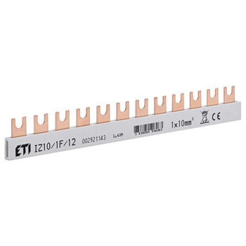 Busbar monopolar 12M 10mmp 63A ETI 002921143 Busbar monopolar 12M 10mmp 63A ETI 002921143