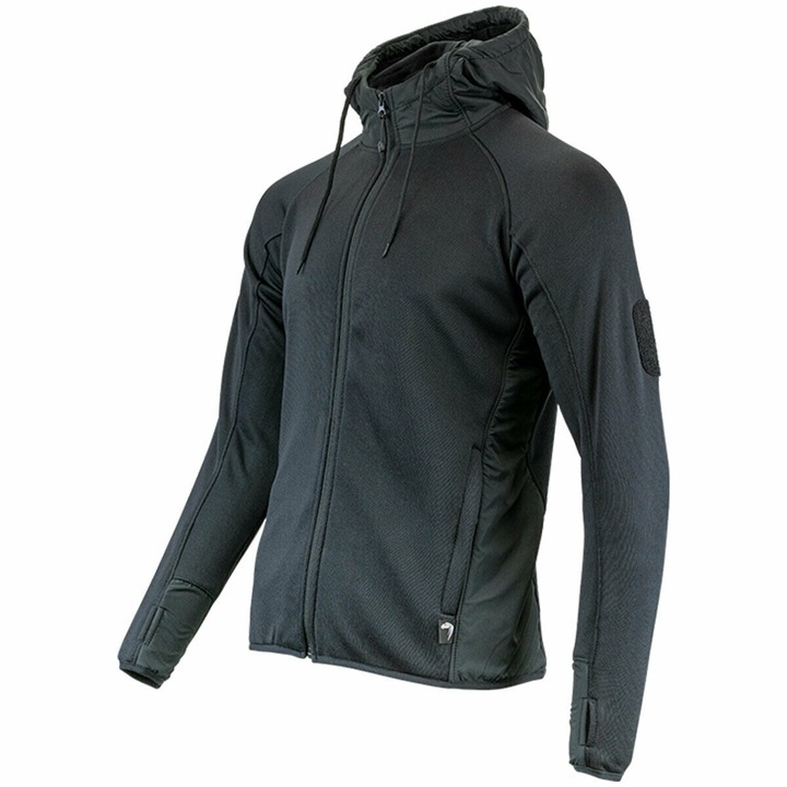 Суичър Viper Storm, Подплатен с полар, Регулируема качулка, Полиестер, Черен