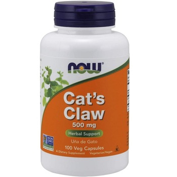 Supliment alimentar, Gheara Pisicii (500 mg), Now Foods Cat's Claw - 100 capsule Supliment alimentar, Gheara Pisicii (500 mg), Now Foods Cat's Claw - 100 capsule
