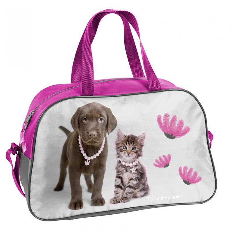 Geanta sport Paso 40x25x13 cm Roz/Gri