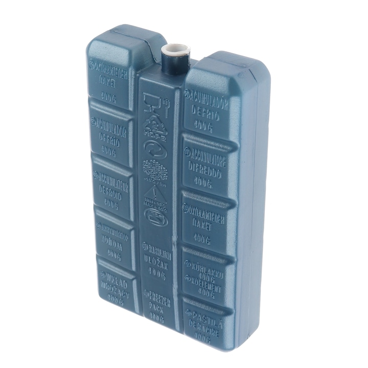 Охлаждаща таблетка за хладилна кутия/чанта, пластмасова, синя, 400 гр