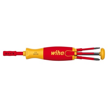 Set surubelnita cu suport pentru biti, Torx, 6 bucati, 1000V, Wiha LiftUp Set surubelnita cu suport pentru biti, Torx, 6 bucati, 1000V, Wiha LiftUp