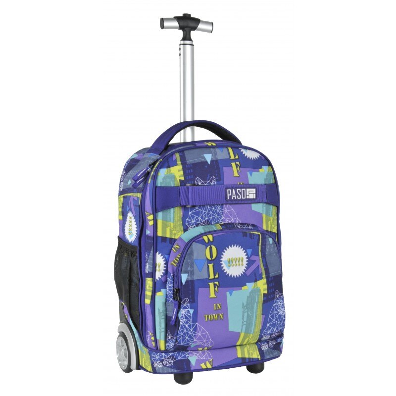 Ghiozdan troler scoala Paso Wolf in Town Mov