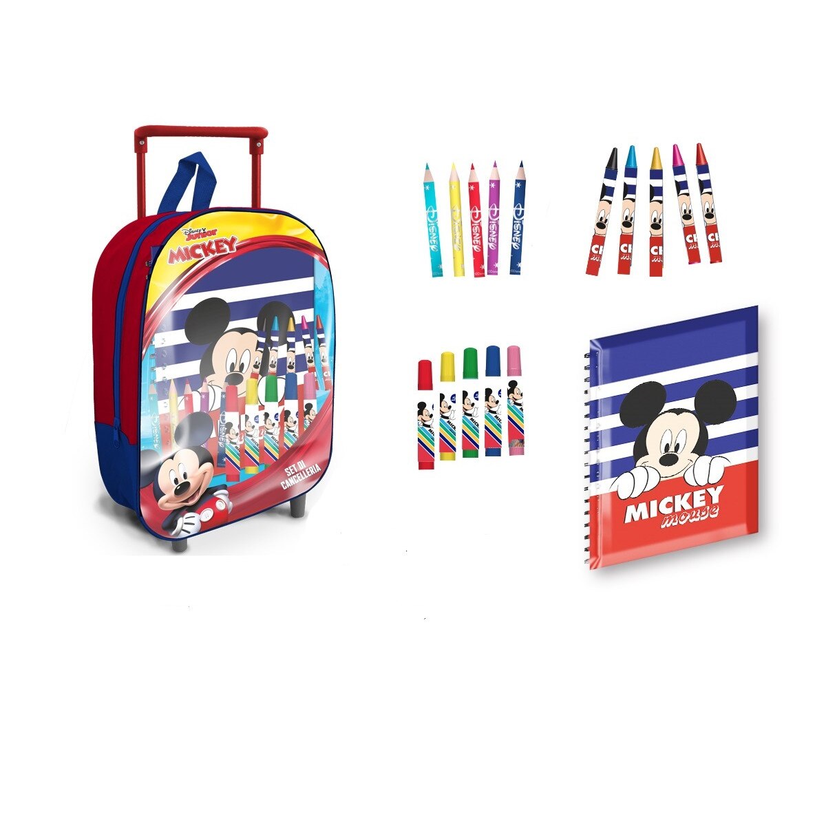 Troler Mickey Mouse+accesorii, 32x27x13 cm Multicolor