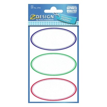 Etichete Avery Zweckform 3742, pentru decorat si organizat borcane, 9 buc/set Etichete Avery Zweckform 3742, pentru decorat si organizat borcane, 9 buc/set