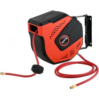 Furtun aer cu tambur automat Yato 20 m presiune 20 bar racord 1/4 interior 8mm Furtun aer cu tambur automat Yato 20 m presiune 20 bar racord 1/4 interior 8mm
