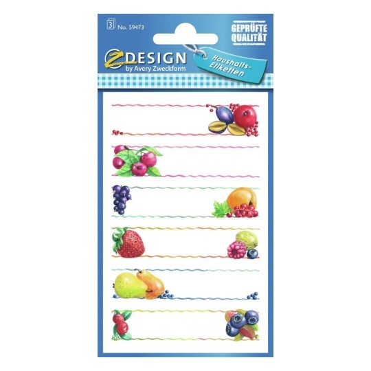 Etichete Avery Zweckform 59473, pentru decorat si organizat borcane, 18 buc/set