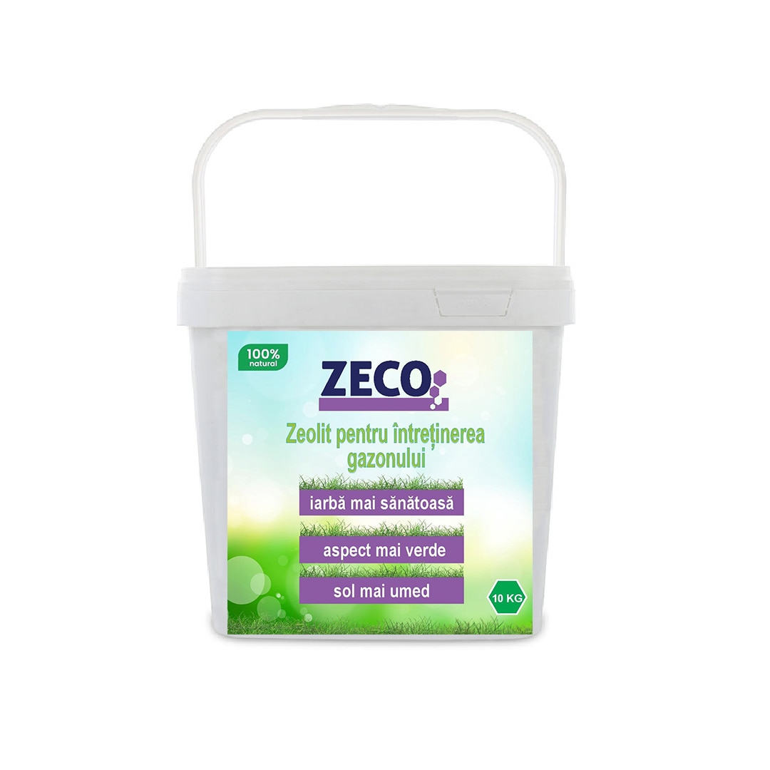 Зеолит за поддръжка на тревни площи, ZECO, гранули, 10 кг - eMAG.bg