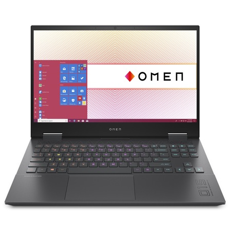 Лаптоп HP Omen 15-en1010nu с AMD Ryzen 7 5800H (3.20/4.4GHz, 16M), 32 GB, 1TB M.2 NVMe SSD, NVIDIA RTX 3070 Max-Q 8GB, Windows 11 Home, Графитеночерен