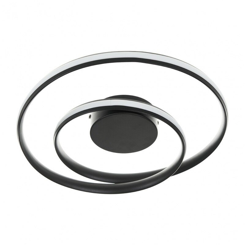 Plafoniera Finley, Negru, led 45w, 3000k-4000k-6000k, 2294 bk