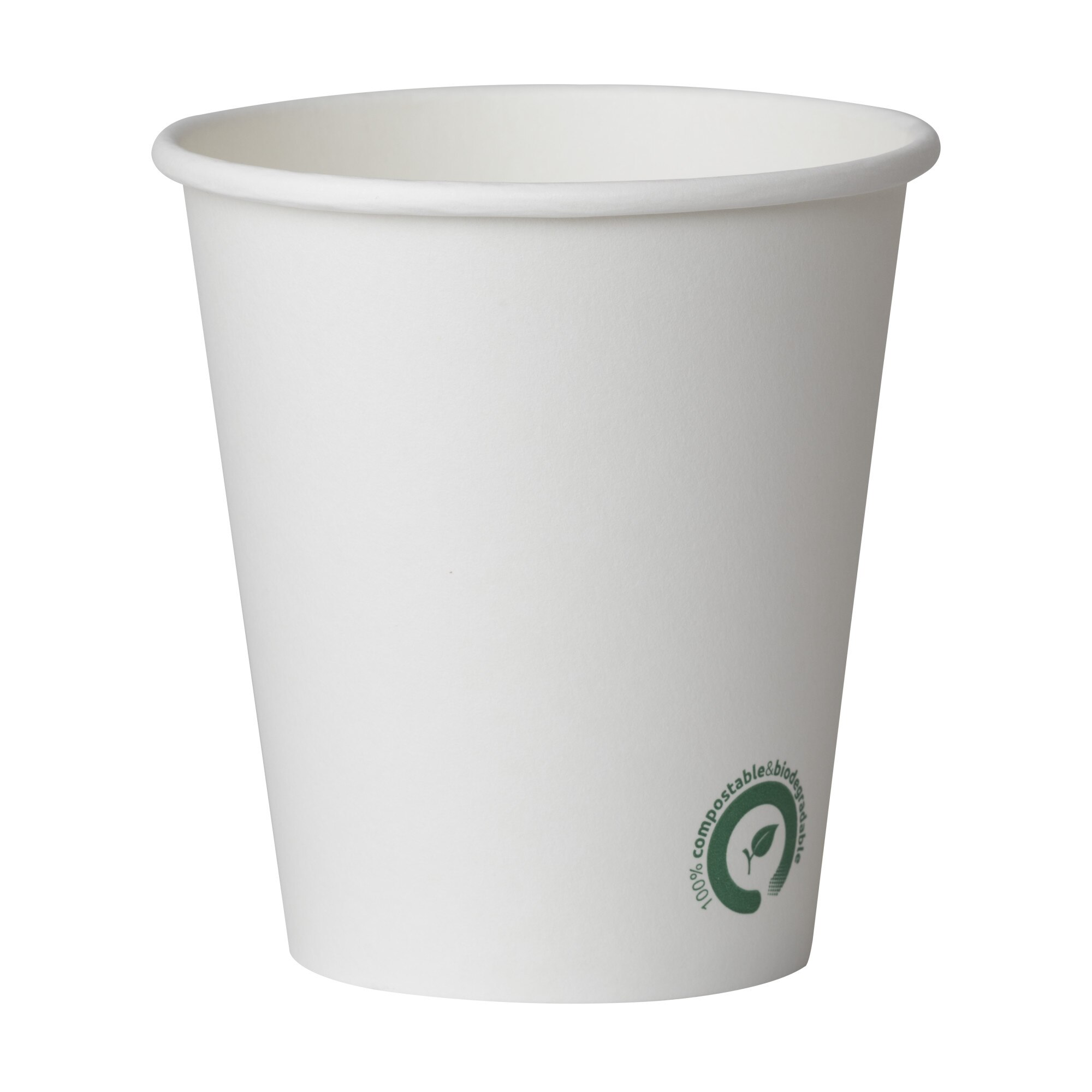 Pahare Albe Biodeck Unica Folosinta 360ml, 100% Biodegradabile si Compostabile, 50 buc/set, carton si PLA