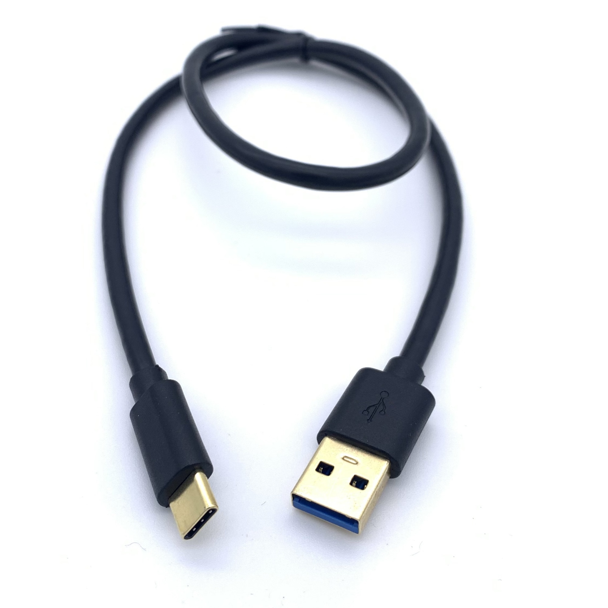 Cablu Adaptor De la USB 3.0 (tata) la USB Type C 3.1 (tata), 5Gbps, 0.5m, Conectori Auriti