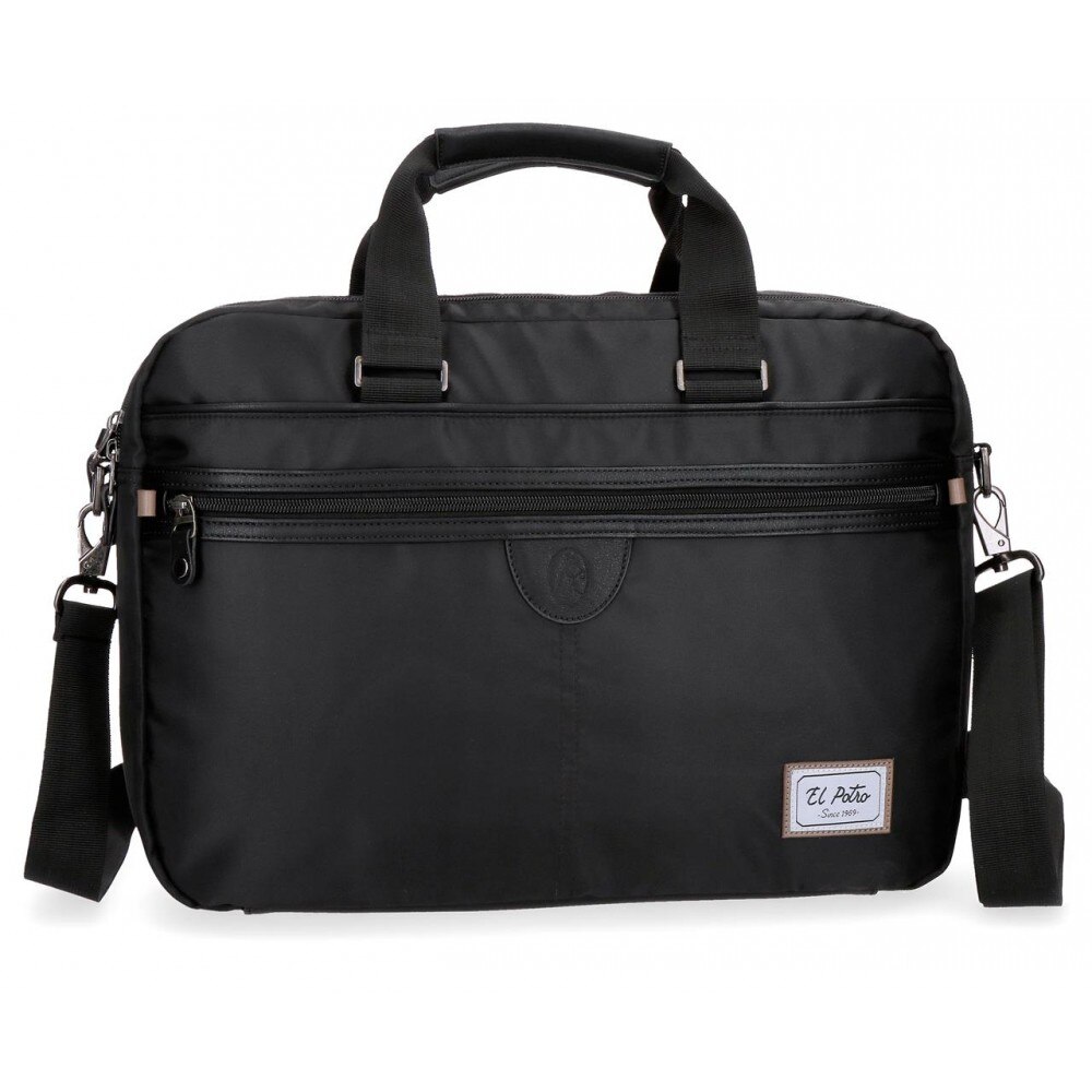 Geanta de umar adaptabila cu comp laptop 41 cm neagra El Potro Pipe