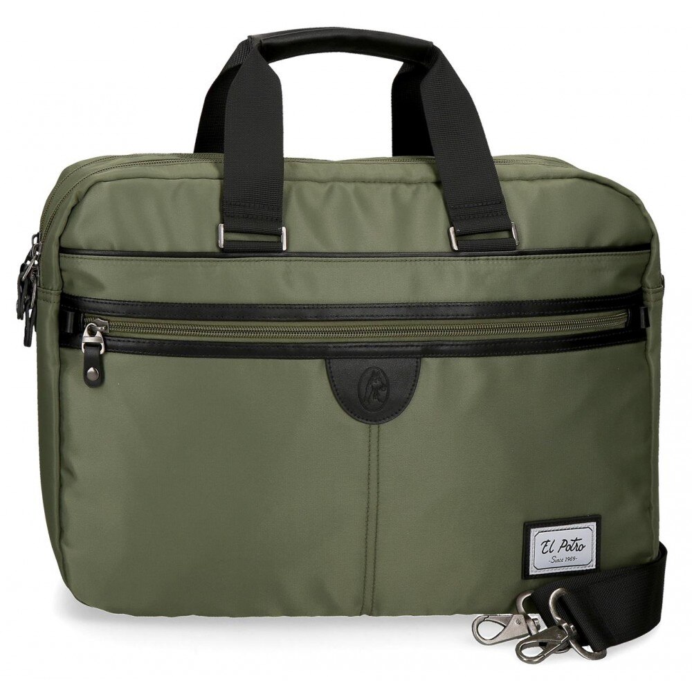 Geanta de umar adaptabila cu comp laptop 41 cm verde El Potro Pipe