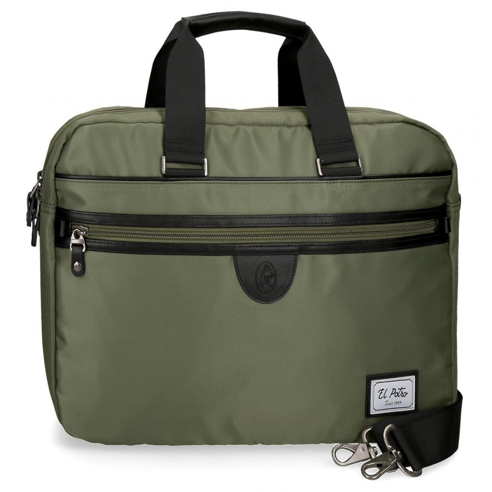 Geanta de umar adaptabila cu comp laptop 40 cm verde El Potro Pipe