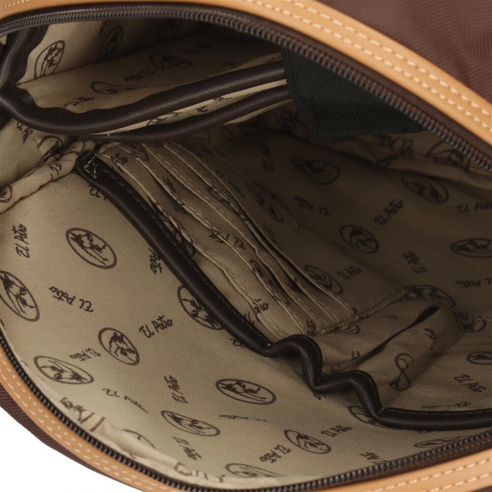 Rucsac cu comp tableta maro El Potro Chic