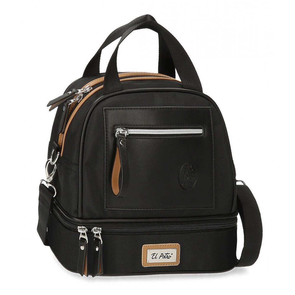 Geanta umar termoizolanta neagra El Potro Chic