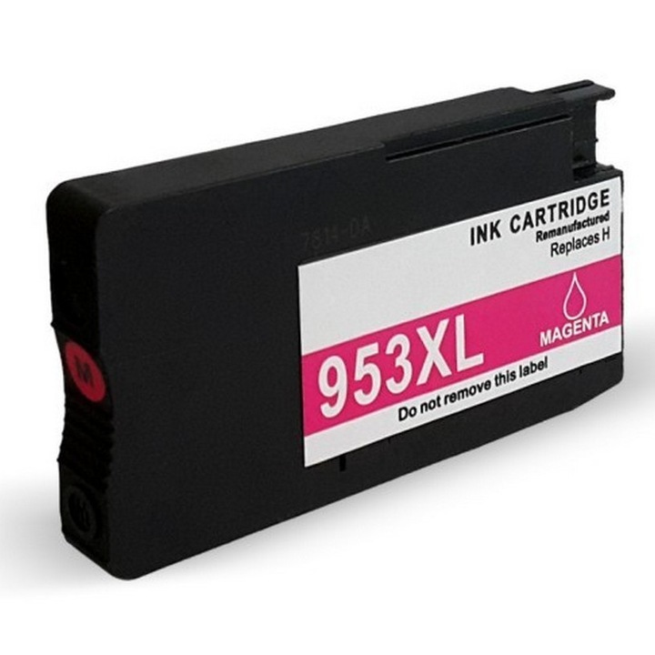 Cartus cerneala (inkjet), marca TIN, model compatibil cu HP F6U17AE / HP 953XL M, magenta, 1600 pagini, 25 ml