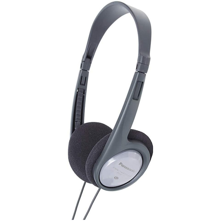 Аудио слушалки Panasonic RP-HT090E-H, кабелни, сиви