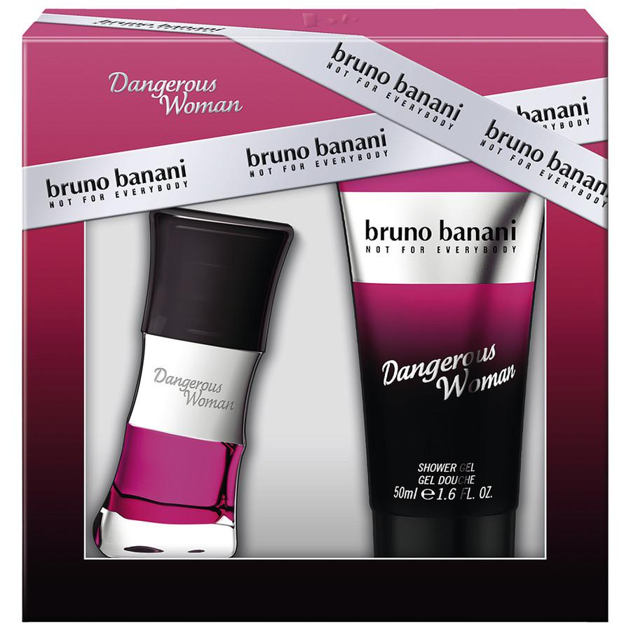 Set Bruno Banani Dangerous Woman, Femei: Apa de Toaleta, 20ml + Gel de dus, 50ml
