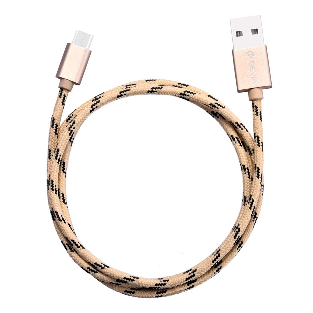 Cablu de date/incarcare Type-C Devia, Auriu