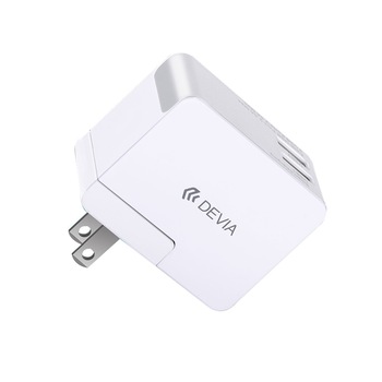 Incarcator retea Devia Travel Kit, 2.5A, Dual USB, (adaptor pentru priza UK, US, AU si EU) Alb Incarcator retea Devia Travel Kit, 2.5A, Dual USB, (adaptor pentru priza UK, US, AU si EU) Alb