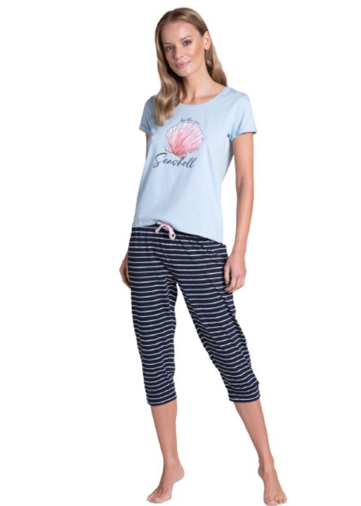 Pijamale de dama Henderson Tamia albastru / bleumarin