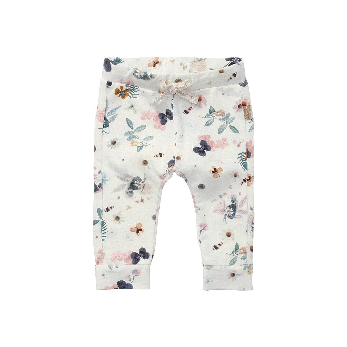 Pantaloni fete, Noppies, bumbac organic, Mattawa, alb