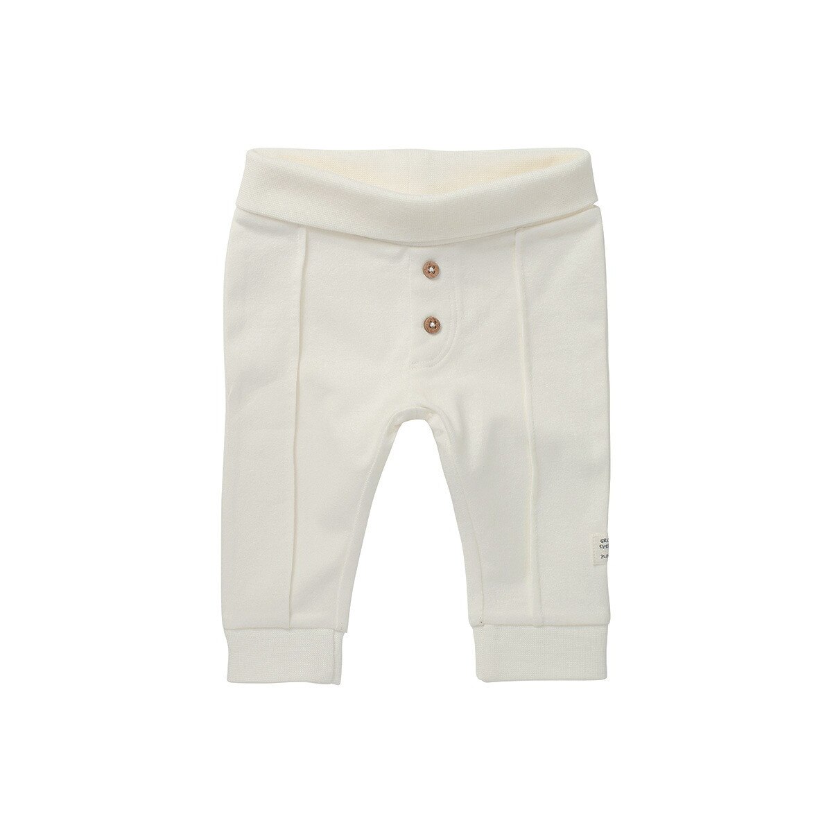 Pantaloni bebe, Noppies, bumbac organic, Swanley, alb