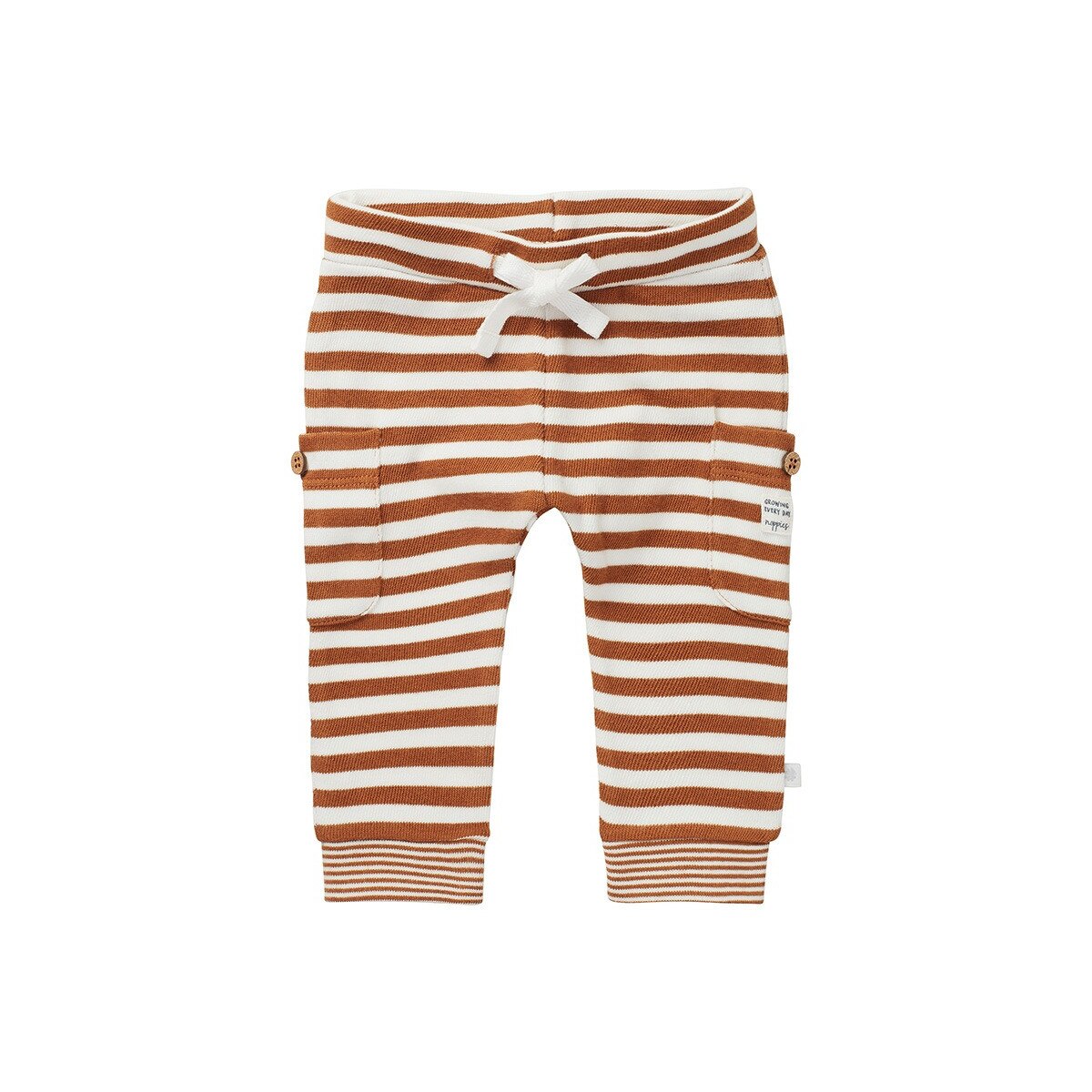 Pantaloni bebe, Noppies, bumbac organic, Salcombe, maro