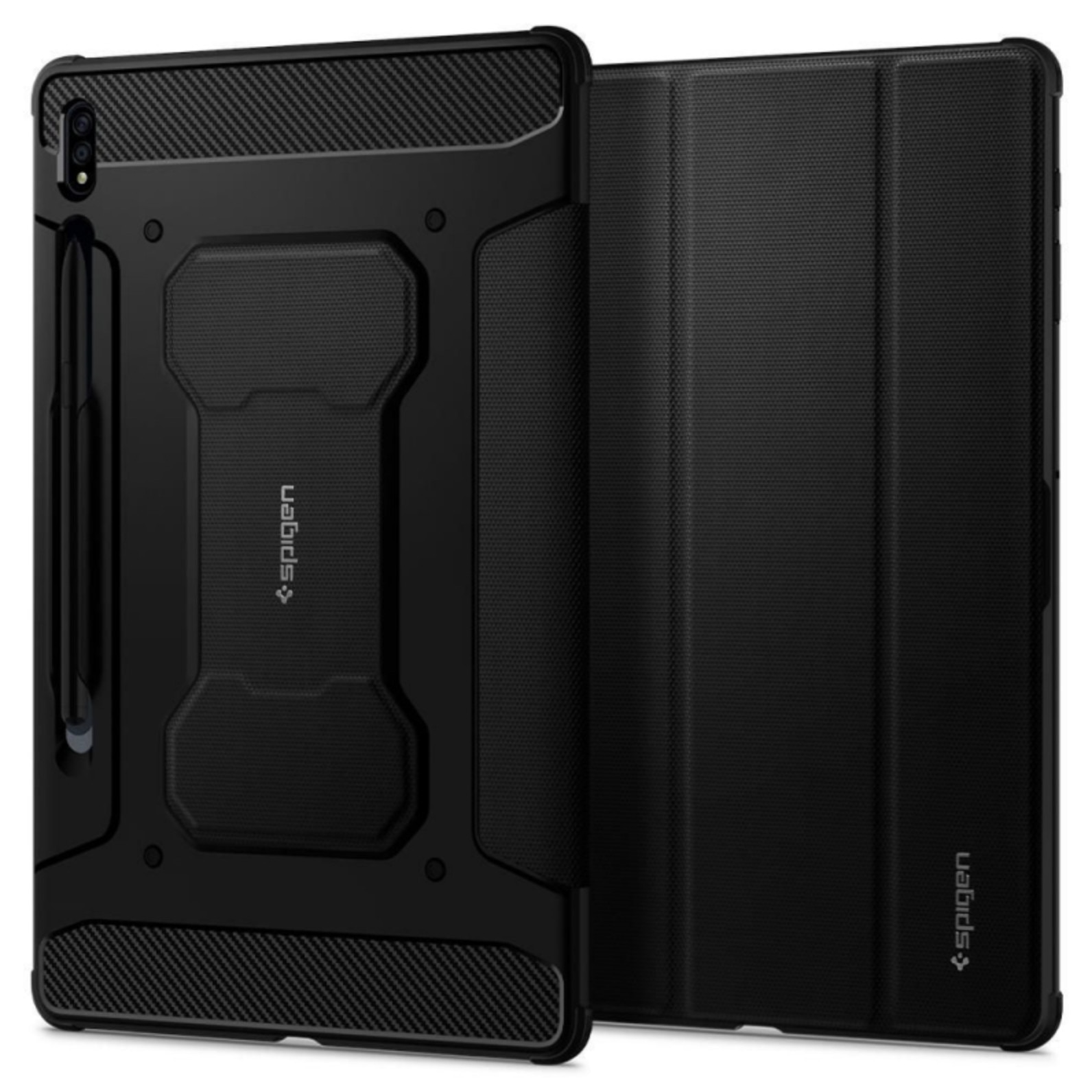 Husa de protectie din TPU pentru tableta Samsung Galaxy Tab S7 (T870) 11 inch, rigidizata, full armour Negru, BBL2128