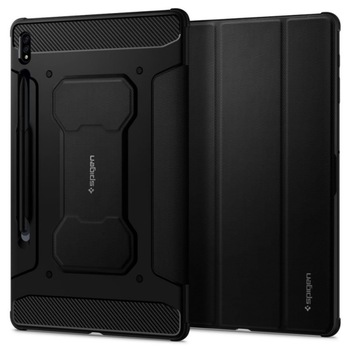 Husa de protectie din TPU pentru tableta Samsung Galaxy Tab S7 (T870) 11 inch, rigidizata, full armour Negru, BBL2128 Husa de protectie din TPU pentru tableta Samsung Galaxy Tab S7 (T870) 11 inch, rigidizata, full armour Negru, BBL2128