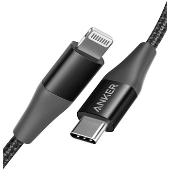 Cablu Anker PowerLine+ II, USB-C Lightning, 0.9m, black Cablu Anker PowerLine+ II, USB-C Lightning, 0.9m, black