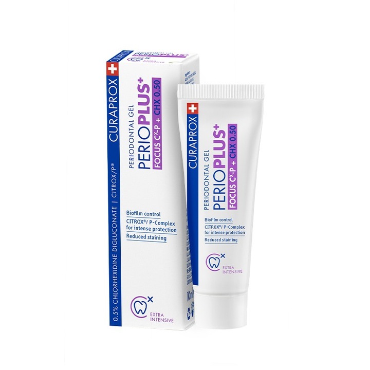 Паста за зъби Curaprox, Perio Plus, с 0,09% хлорхексидин, 75 мл