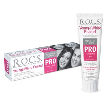 Pasta de dinti R.O.C.S. PRO Young & White Enamel, 135gr Pasta de dinti R.O.C.S. PRO Young & White Enamel, 135gr