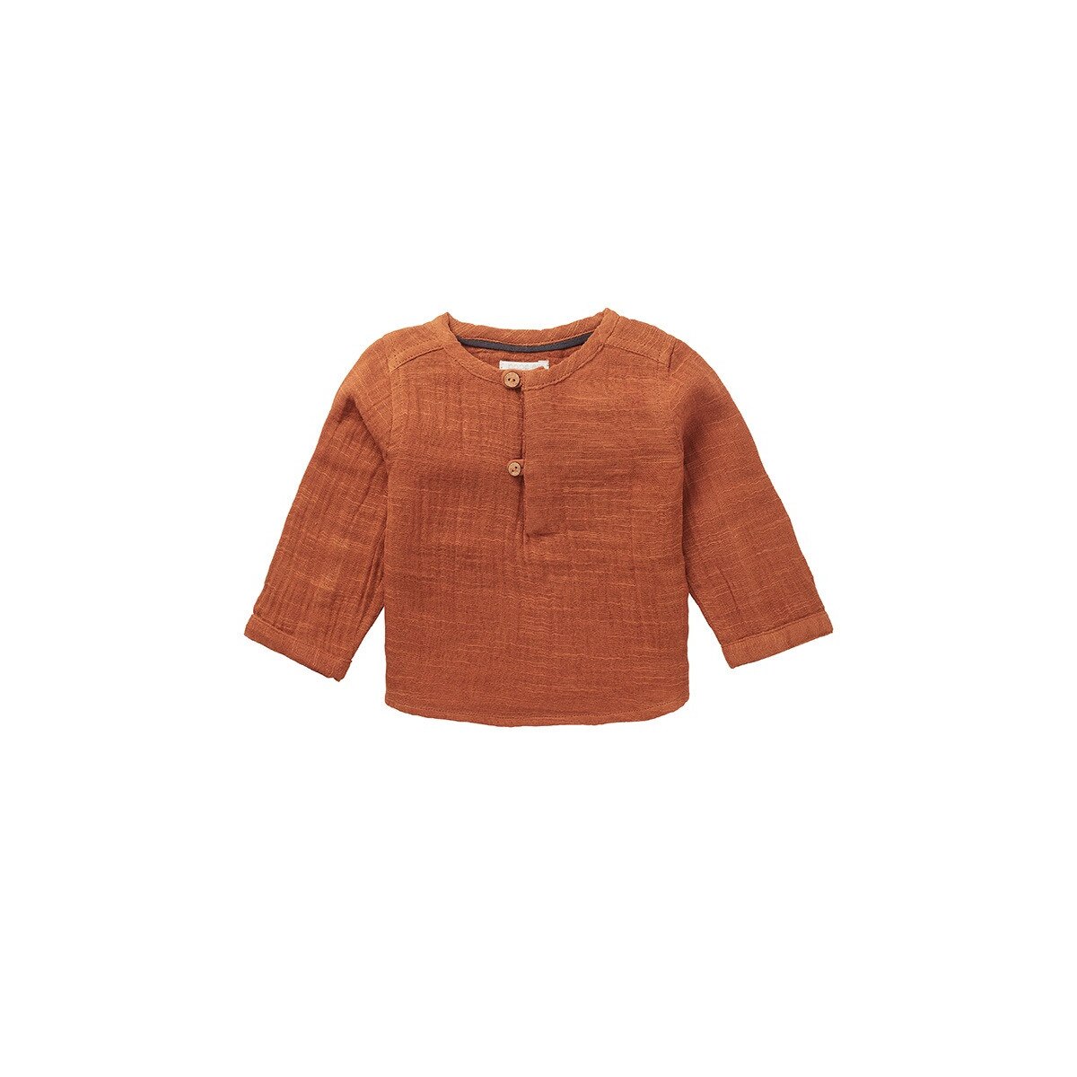 Bluza bebe, Noppies, cu nasturei, Swinton, maro